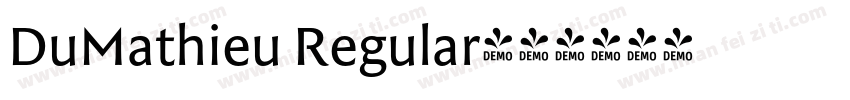 DuMathieu Regular字体转换